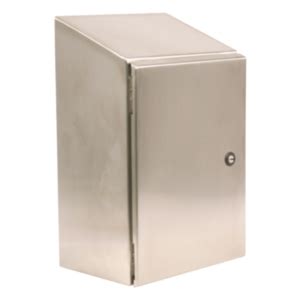 16x12x8 stainless steel enclosure|N412 Single Door Slope.